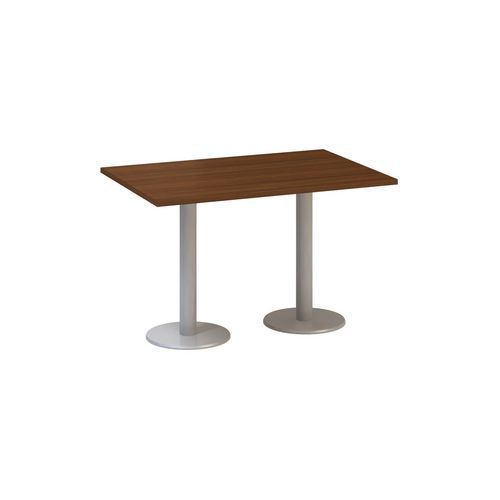Stoły konferencyjne Alfa 400 z szarą podstawą, 120 x 80 x 74,2 cm