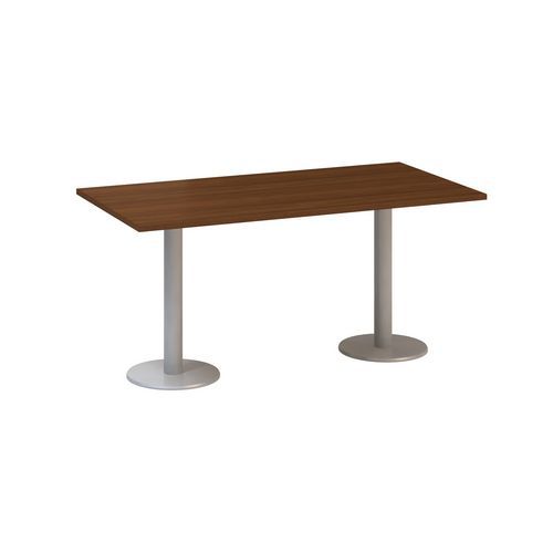 Stoły konferencyjne Alfa 400 z szarą podstawą, 160 x 80 x 74,2 cm