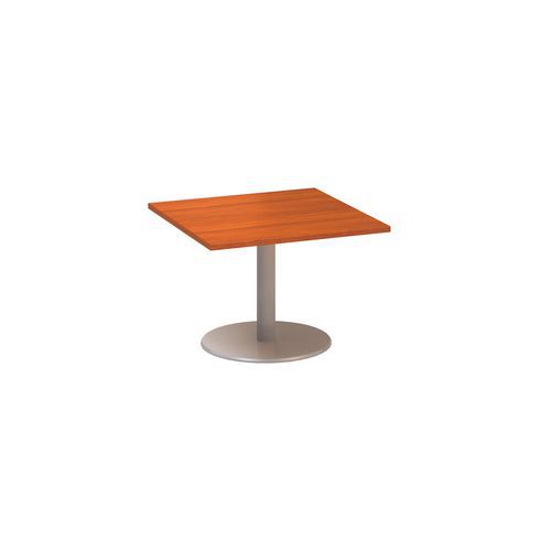 Stoły konferencyjne Alfa 400 z szarą podstawą, 80 x 80 x 50,7 cm