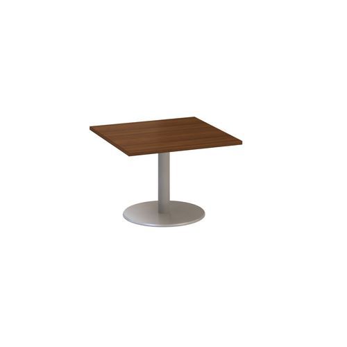 Stoły konferencyjne Alfa 400 z szarą podstawą, 80 x 80 x 50,7 cm