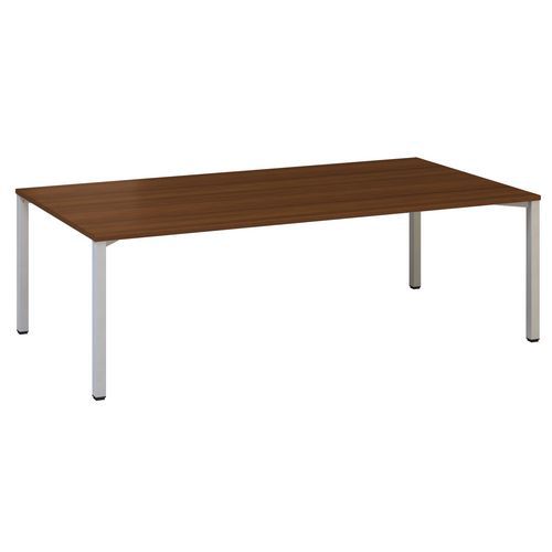Stoły konferencyjne Alfa 420 z szarą podstawą, 240 x 120 x 74,2 cm