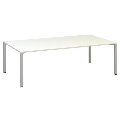Stoły konferencyjne Alfa 420 z szarą podstawą, 240 x 120 x 74,2 cm
