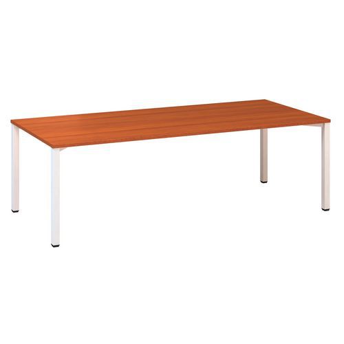 Stoły konferencyjne Alfa 420 z białą podstawą, 240 x 100 x 74,2 cm