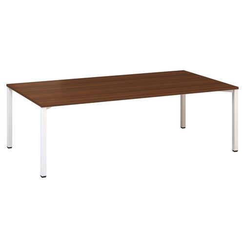 Stoły konferencyjne Alfa 420 z białą podstawą, 240 x 120 x 74,2 cm