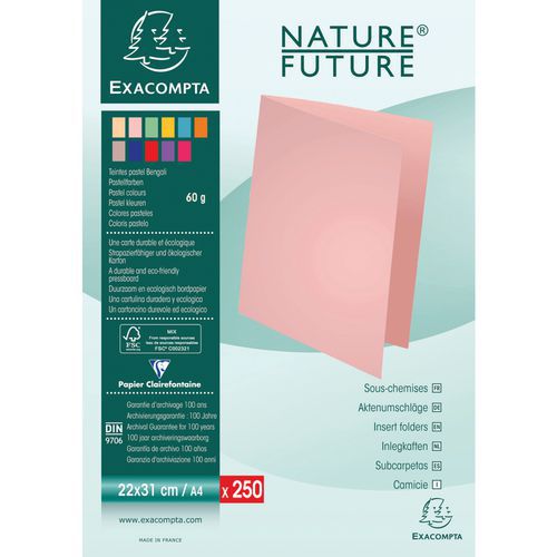 Teczki papierowe Exacompta, 250 szt