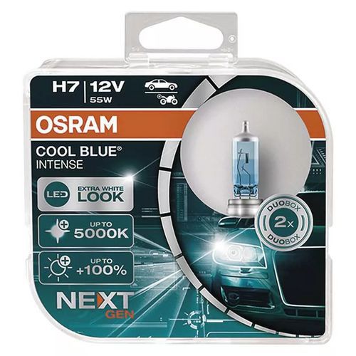 Żarówka samochodowa OSRAM H7, 55 W, 12 V, 64210 CBN COOL BLUE, 2 szt.