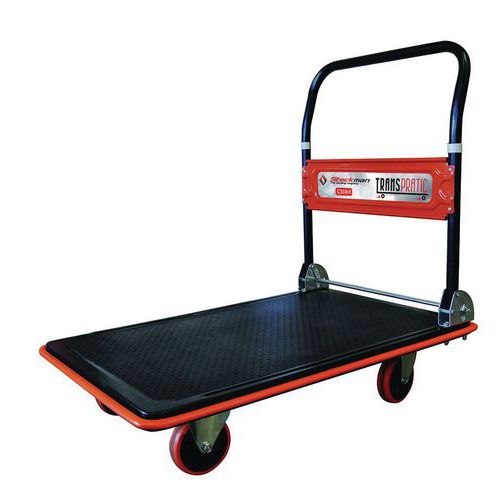 Wózek platformowy ze składanym uchwytem, do 300 kg