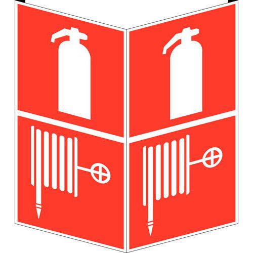 Znaki przeciwpożarowe - Gaśnica i wąż strażacki, PCV Znaki przeciwpożarowe - Gaśnica i wąż strażacki, PCV