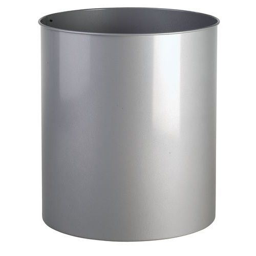 Okrągły metalowy kosz na śmieci – 30 l