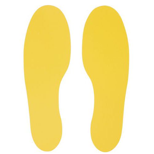 Oznaczenia sygnalizacyjne na podłogi – ślady, 30 x 10 cm, 10 szt. Oznaczenia sygnalizacyjne na podłogi – ślady, 30 x 10 cm, 10 szt.