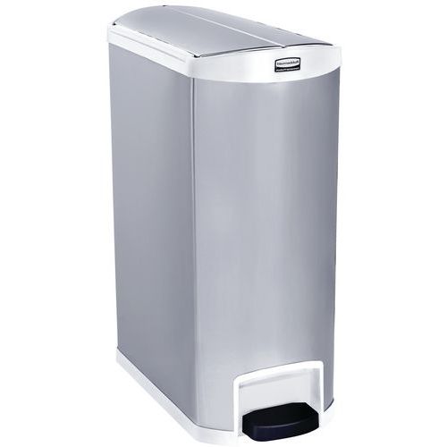 Pojemnik Slim Jim Step On End Step stal nierdzewna 90 l_Rubbermaid