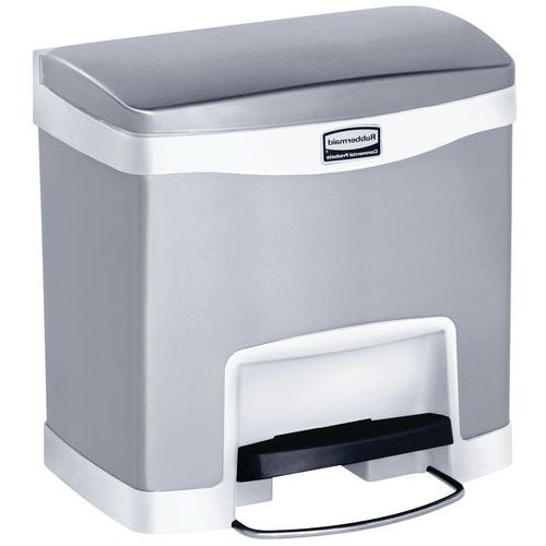 Pojemnik Slim Jim Step On Front Step stal nierdzewna 15 l_Rubbermaid