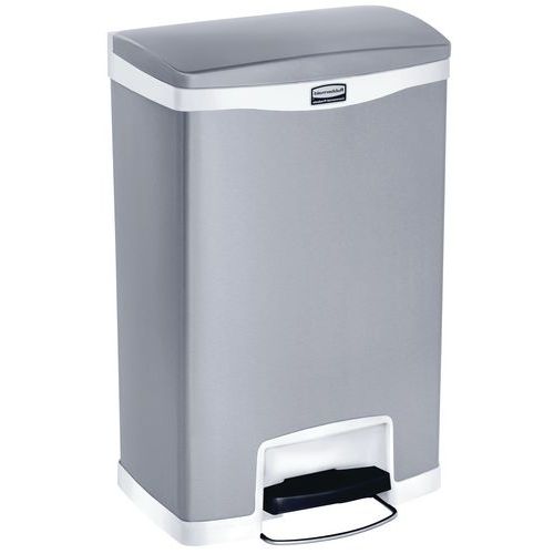 Pojemnik Slim Jim Step On Front Step stal nierdzewna 50 l_Rubbermaid