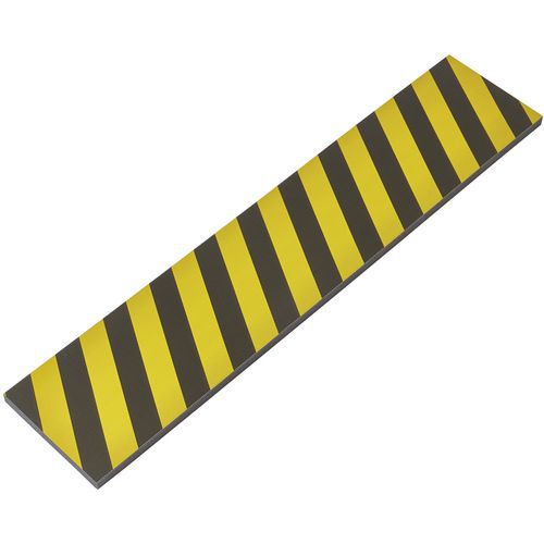 Mata ochronna Mottez, 50 x 25 x 2,5 cm, czarno-żółta Mata ochronna Mottez, 50 x 25 x 2,5 cm, czarno-żółta