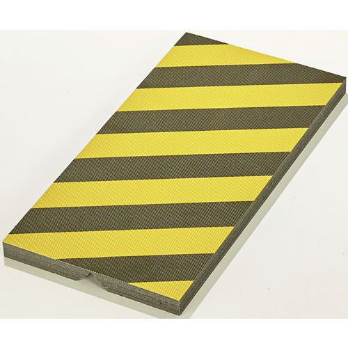 Mata ochronna Mottez, 50 x 25 x 2,5 cm, czarno-żółta, zmienna Mata ochronna Mottez, 50 x 25 x 2,5 cm, czarno-żółta, zmienna