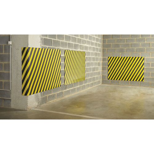 Mata ochronna Mottez, 150 x 100 x 1 cm, czarno/żółta Mata ochronna Mottez, 150 x 100 x 1 cm, czarno/żółta