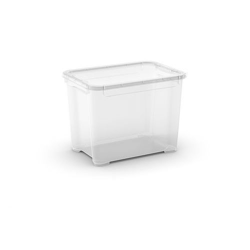 Plastikowe pojemniki do przechowywania, z pokrywą, przezroczyste
