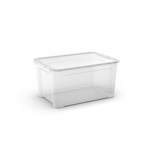 Plastikowe pojemniki do przechowywania, z pokrywą, przezroczyste