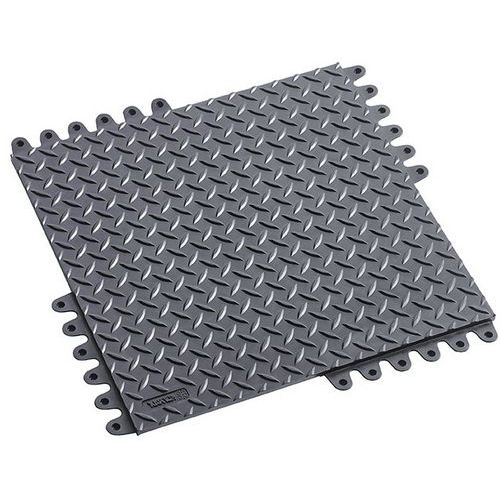 Podłoga ładunkowa De-Flex, 450 x 450 x19 mm, antystatyczna ESD, czarna