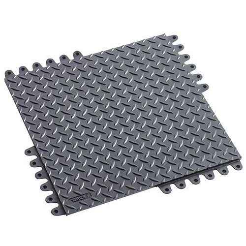 Podłoga ładunkowa De-Flex, 450 x 450 x19 mm, antystatyczna ESD, czarna