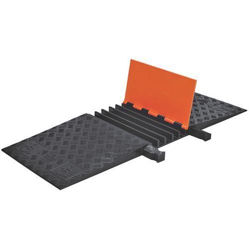 Przejście kablowe ADA Guard Dog®, 5 kanałów, czarny/pomarańczowy, 127 x 46 x 5 cm
