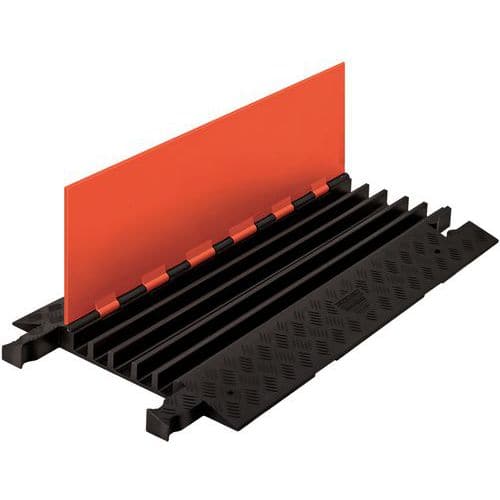 Przejście kablowe Guard Dog®, 5 kanałów, czarny/pomarańczowy, 50 x 91 x 5 cm