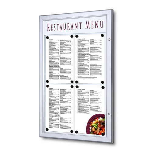 Gabloty magnetyczne Menu, jednoskrzydłowe
