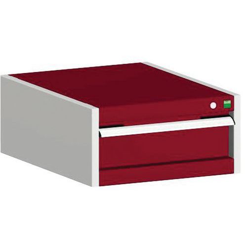 Warsztatowe szafki z szufladami Bott Cubio, 25 x 52,5 x 52,5-65 cm, 1 szuflada