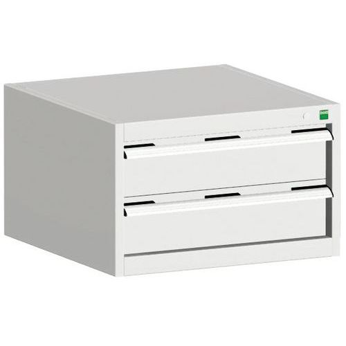 Szafki warsztatowe z szufladami Bott Cubio, 40 x 65 x 52,5-75 cm, 2 szuflady