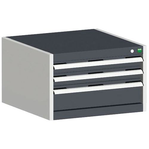 Szafki warsztatowe z szufladami Bott Cubio, 40 x 65 x 52,5-75 cm, 3 szuflady