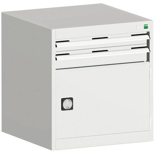 Warsztatowe szafki z szufladami Bott Cubio, 70 x 65 x 52,5-75 cm, 2 szuflady, 1 szafka