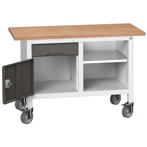 Przenośne stoły warsztatowe Bott Verso Storage, multipleks, szerokość 125 cm