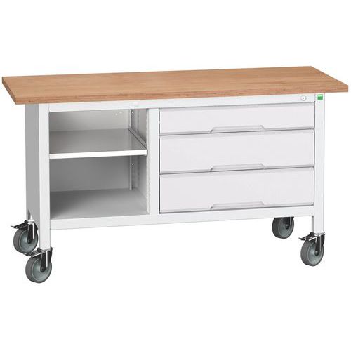 Przenośne stoły warsztatowe Bott Verso Storage, multipleks, szerokość 150 cm
