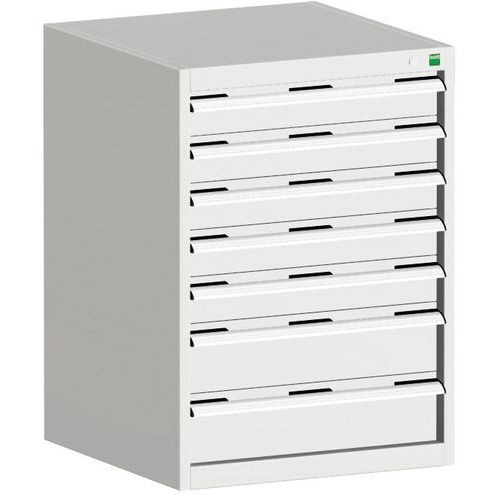 Szafki warsztatowe z szufladami Bott Cubio, 90 x 65 x 52,5-75 cm, 7 szuflad