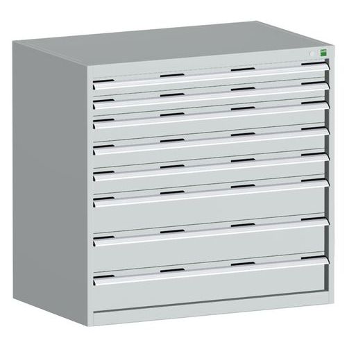 Szafki warsztatowe z szufladami Bott Cubio, 100 x 105 x 65-75 cm, 8 szuflad