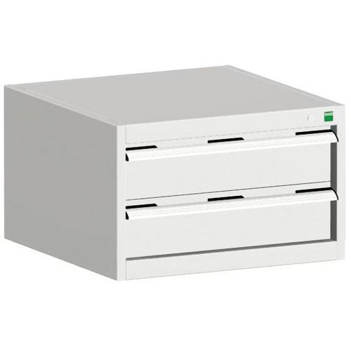 Szafki warsztatowe z szufladami Bott Cubio, 40 x 65 x 52,5-75 cm, 2 szuflady