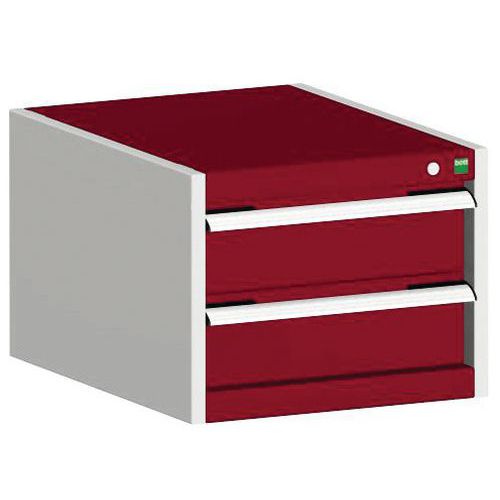 Warsztatowe szafki z szufladami Bott Cubio, 40 x 52,5 x 52,5-65 cm, 2 szuflady