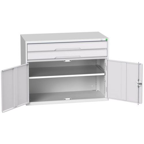 Szafki warsztatowe z szufladami Bott Verso, wys. 80 cm, 2 szuflady, 1 szafka