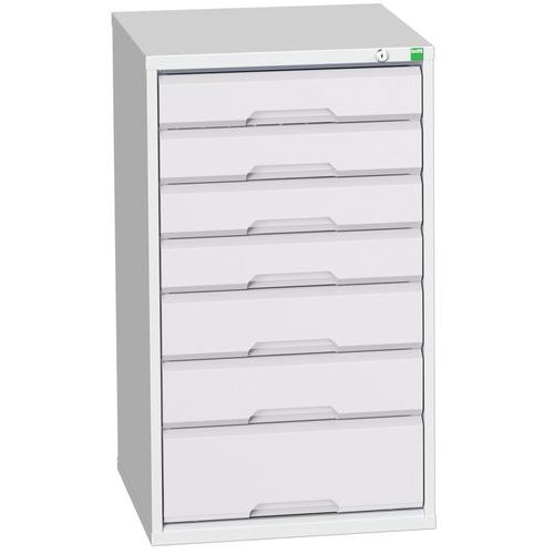Szafki warsztatowe z szufladami Bott Verso, wysokość 90 cm, 7 szuflad