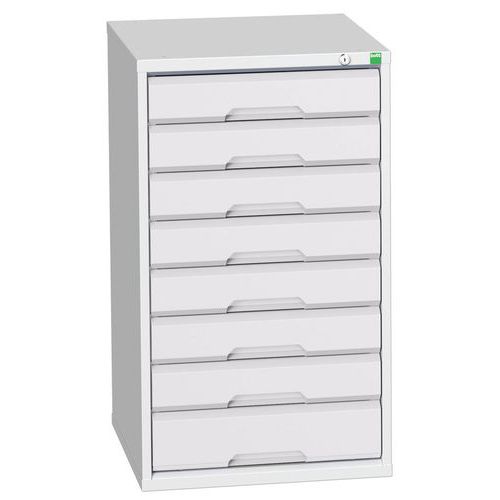 Szafki warsztatowe z szufladami Bott Verso, wysokość 90 cm, 8 szuflad