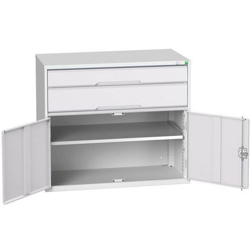 Szafki warsztatowe z szufladami Bott Verso, wys. 90 cm, 2 szuflady, 1 szafka