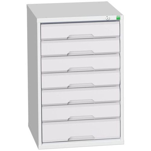 Szafki warsztatowe z szufladami Bott Verso, wysokość 80 cm, 7 szuflad