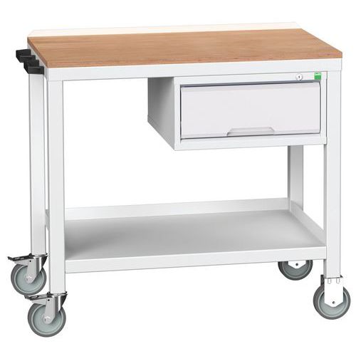 Bott Verso Weld mobilne stoły warsztatowe z szufladą, szerokość 100 cm, multipleks/stal