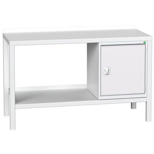 Stoły warsztatowe Bott Verso Weld z szafką, szer. 100 i 150 cm, multipleks/stal