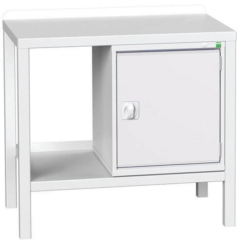 Stoły warsztatowe Bott Verso Weld z szafką, szer. 100 i 150 cm, multipleks/stal