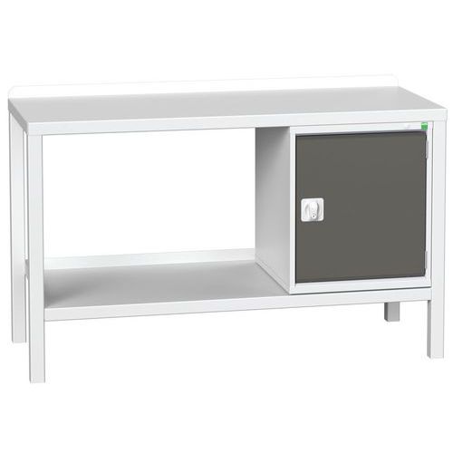 Stoły warsztatowe Bott Verso Weld z szafką, szer. 100 i 150 cm, multipleks/stal