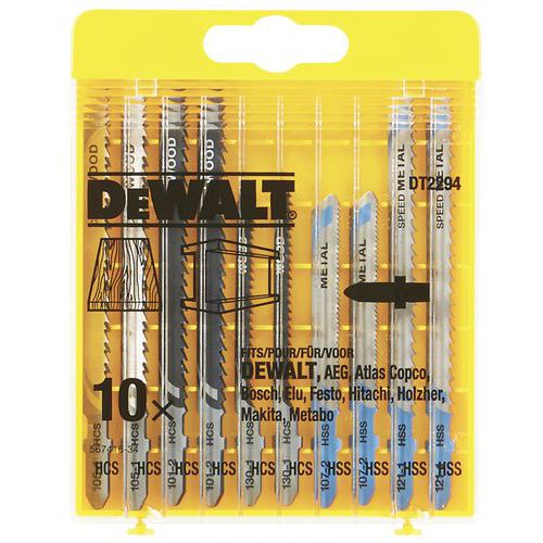 Zestaw 10 brzeszczotów Dewalt