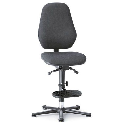 Antystatyczne krzesła robocze ESD Bimos Basic 9152E, 9156E i 9159E z ślizgaczami
