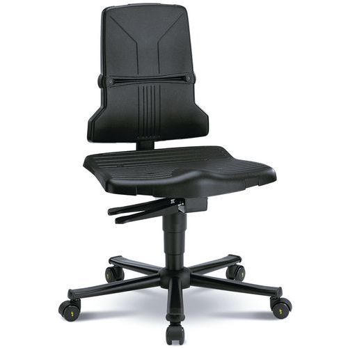 Antystatyczne krzesła robocze ESD Bimos Sintec 9803, 9813 do 9823, niebieskie