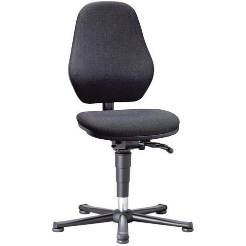 Krzesła laboratoryjne robocze Bimos Basic 9130, 9132 i 9135 z ślizgaczami, bez podnóżka